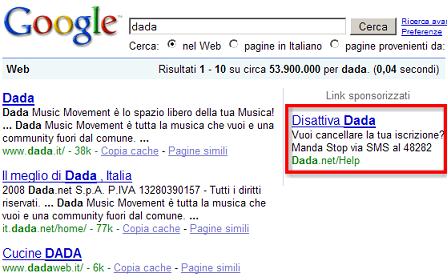 DADA AdWords